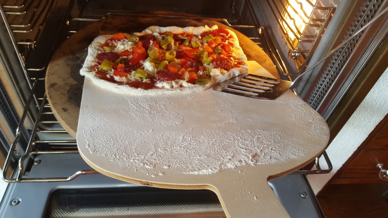 Pizza ab in den Ofen