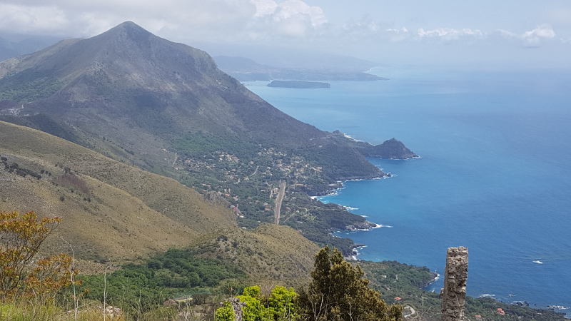 Maratea San Biagio Blick nach Süden zur Küste von Kalabrien