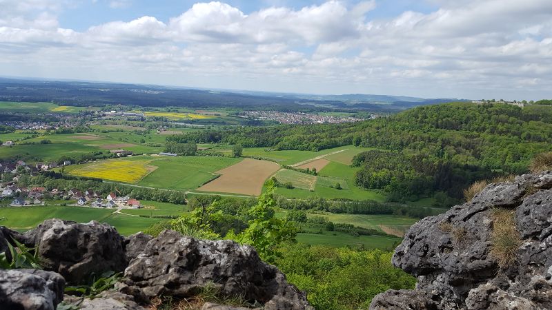 Ausblick vom Glatzenstein auf die Umgebung