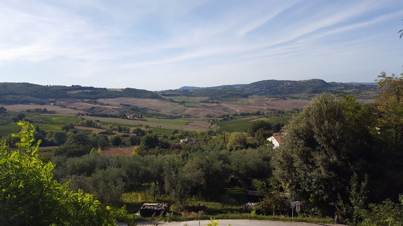 Radtour in den Weinbergen von Montepulciano - Aussicht