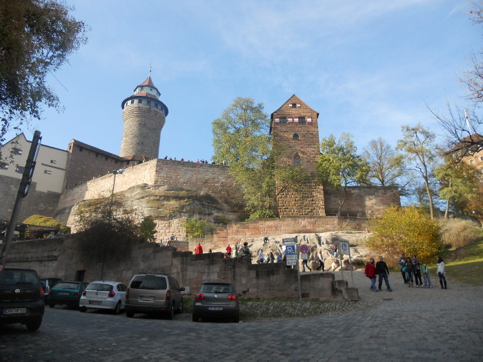 Nürnberg Blick hinauf zur Burg