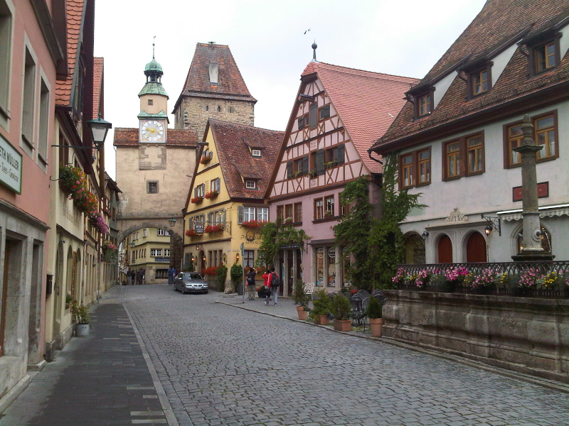 Rothenburg Blick auf Stadttor