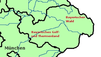Landkarte Niederbayern