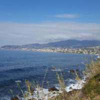 Radweg Ligurien, Blick auf Küste bei Sanremo