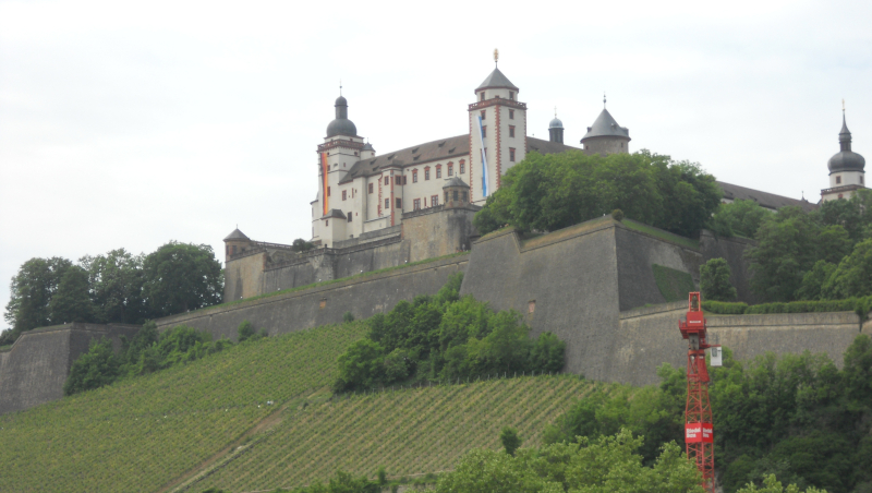 Würzburg Blick auf die Festung Marienberg