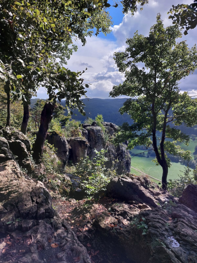Aussicht bei Fastenwanderung